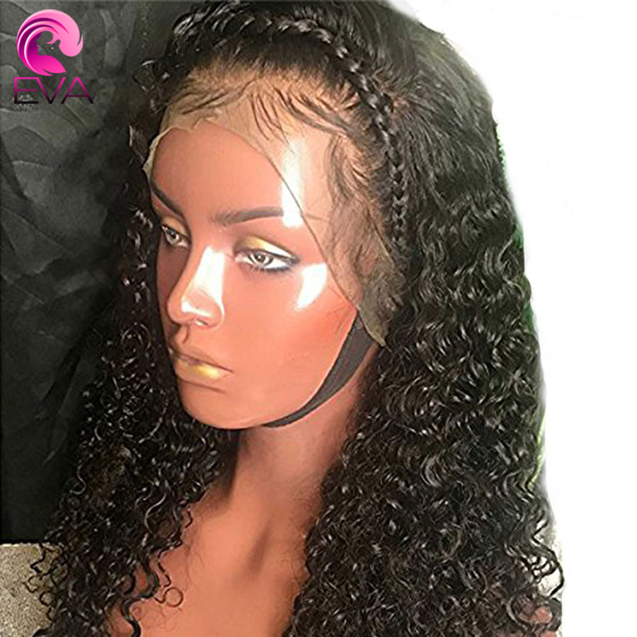 150 % е  Ӹ ̽ Ʈ   ÷  ÷  13x6 Pre   ΰ  ̽ Ʈ   /150% Density Curly Lace Front WigBaby Hair Natural Color Brazilian